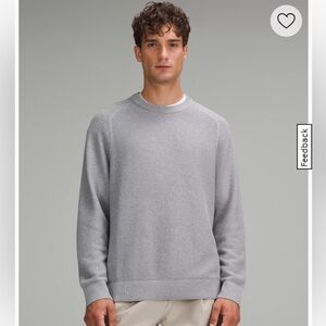 Textured Knit Crewneck Sweater